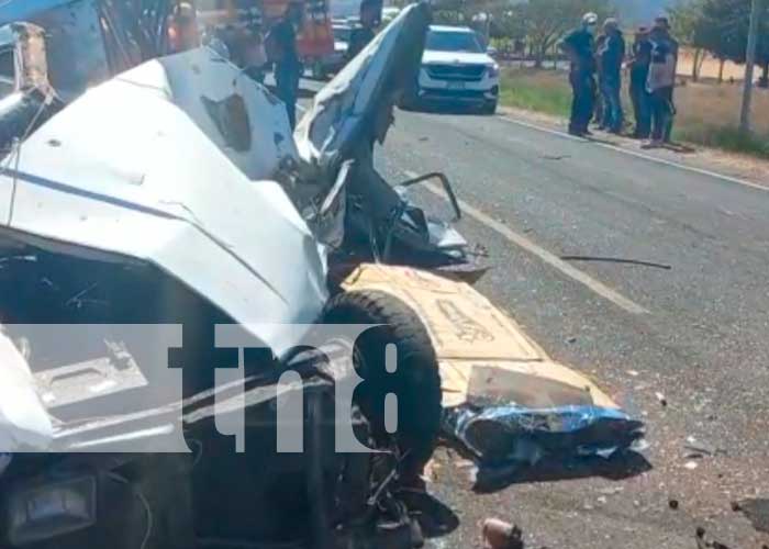 Escenario del accidente mortal en Matagalpa