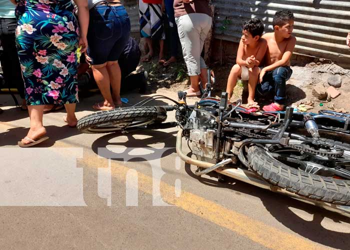 Accidente de tránsito en el barrio Jorge Dimitrov, Managua