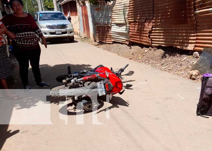 Accidente de tránsito en el barrio Jorge Dimitrov, Managua