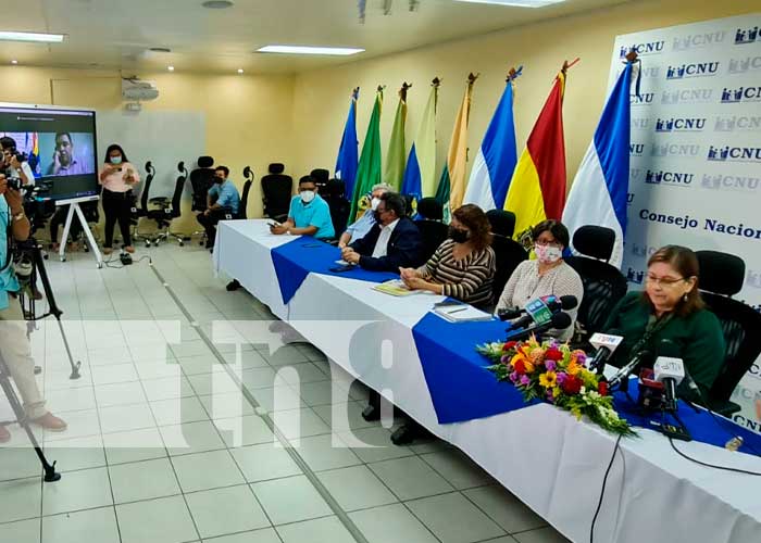 Conferencia de prensa del CNU Nicaragua