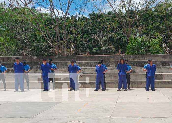 Personas que detuvieron en Ocotal por presuntamente cometer delitos