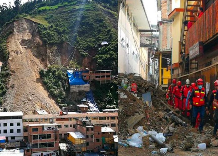 Suben a ocho los muertos por alud en Perú