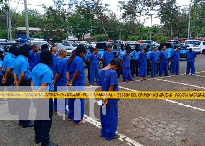 Supuestos delincuentes presos en Nicaragua