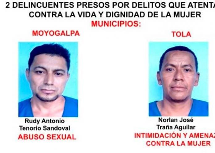 Personas presos por cometer delitos en Rivas