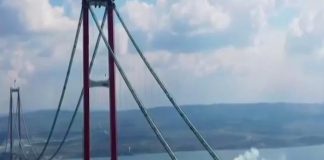 Turquía inaugura puente colgante entre Asia y Europa, el más largo del mundo