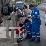 Accidente de tránsito en el sector del Hotel Seminole, Managua