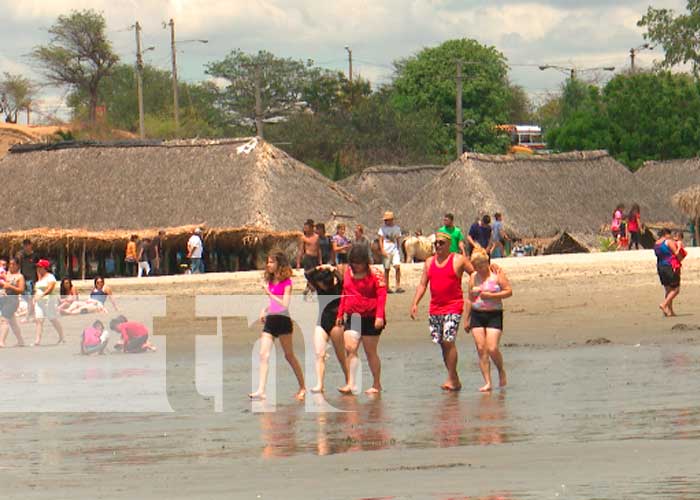 Ambiente en las playas de Nicaragua