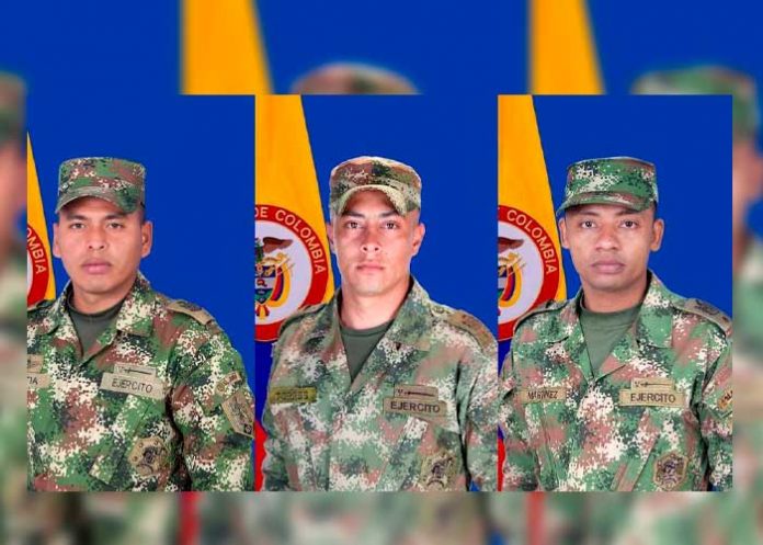 Tres militares muertos de Colombia