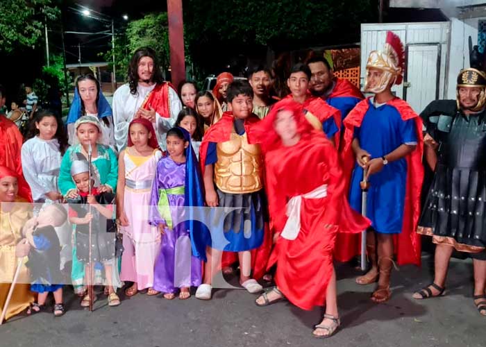 Interpretan "La Judea" en el barrio María Auxiliadora en ,Managua