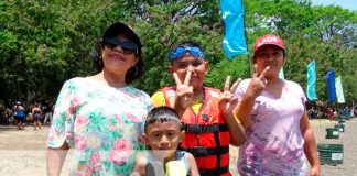 Laguna de Masatepe recibió cientos de turistas este fin de semana