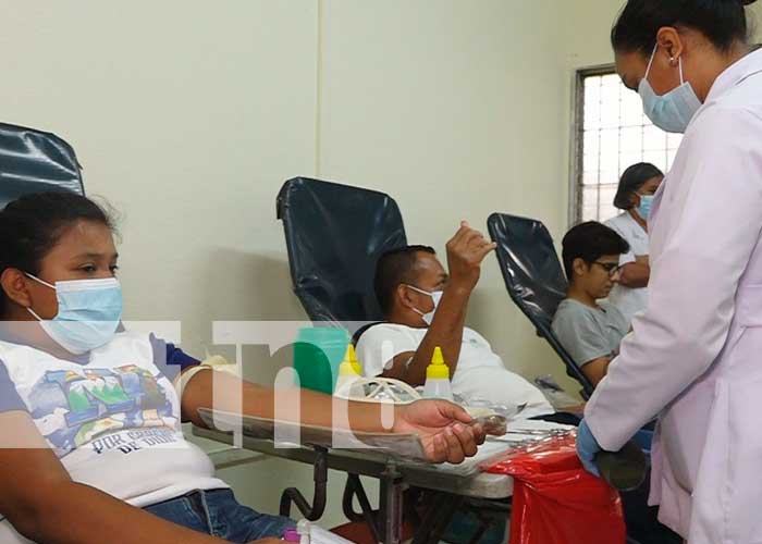 Universitarios de Somoto participan en Jornada de Donación de Sangre
