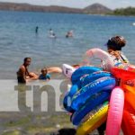 Ciudadanos del país visitaron el balneario de Xiloá