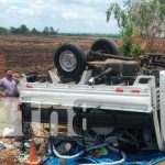 Accidente de tránsito en carretera de Tipitapa dejó una pareja lesionada