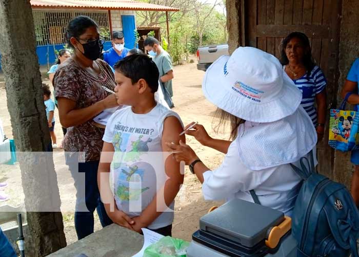 Jornada de vacunación en comunidad el Edén, Ticuantepe