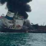 Un muerto y heridos al explotar buque petrolero en Hong Kong