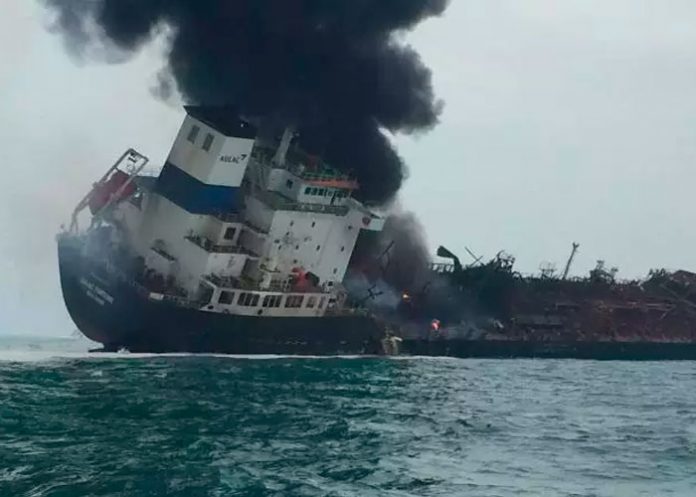 Un muerto y heridos al explotar buque petrolero en Hong Kong