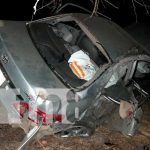 Cinco personas lesionadas deja vuelco de un carro en Rivas