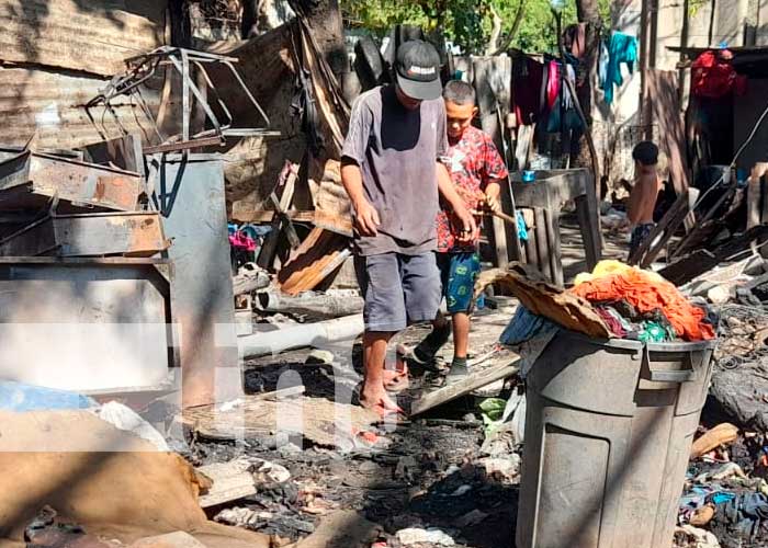 Incendio en Bo. Las Torrez en Managua