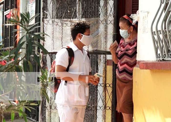 Ciudadanos de El Riguero en Managua, se vacunaron contra el COVID