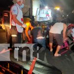 Pareja resultan lesionados tras sufrir fuerte accidente en Managua