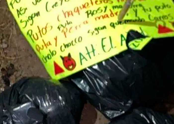 En México encuentran 20 bolsas con restos humanos en territorio de “El Mencho”.