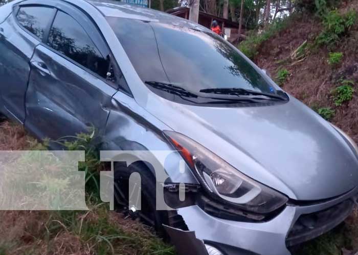 Mala maniobra ocasionó fuerte accidente en una comunidad de Río San Juan