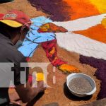 Barrio indígena de Sutiava, en León realiza alfombras pasionarias