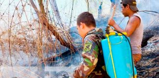 Ejercito de Nicaragua sofocó incendios en El Crucero y Granada