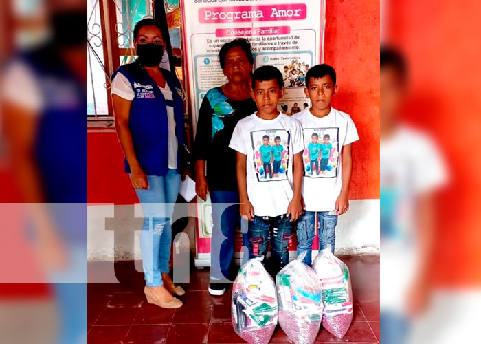 Matagalpa: Madres con partos múltiples reciben paquetes alimenticios 