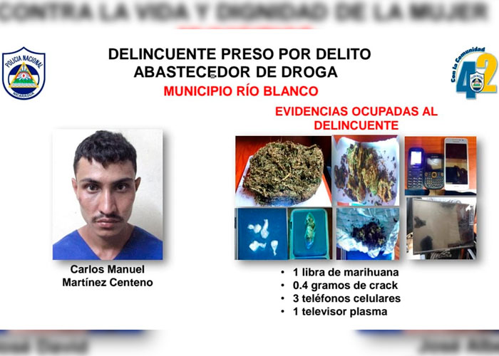 Matagalpa: 8 detenidos por diferentes delitos de alta peligrosidad 