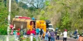 Grupo de Cristianos sufre terrible accidente de tránsito en Waslala, Matagalpa