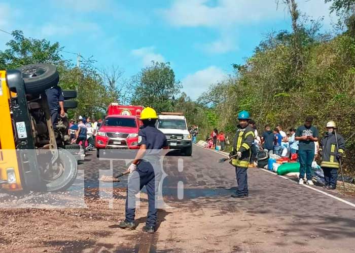 Grupo de Cristianos sufre terrible accidente de tránsito en Waslala, Matagalpa