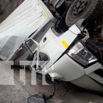 Escena del accidente de tránsito en Quilalí, Nueva Segovia