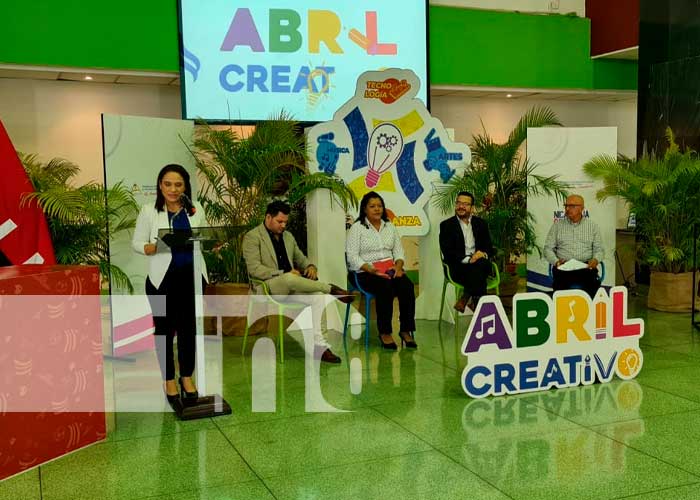 Conferencia de prensa sobre Abril Creativo en Nicaragua 