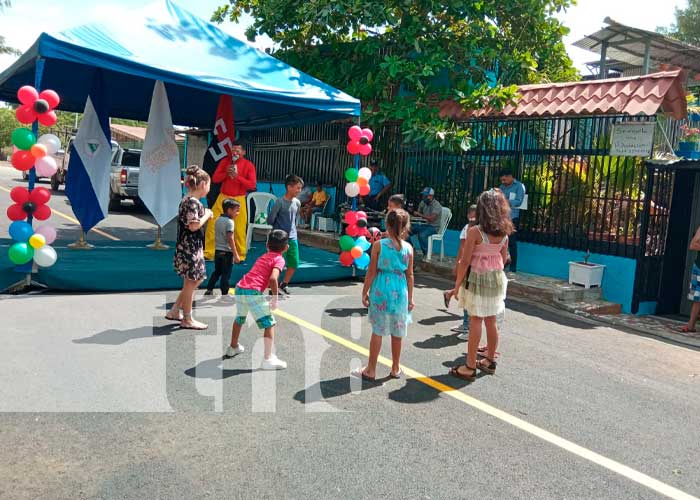 Alcaldía inauguró junto a las familias proyecto vial en Distrito VI, Managua