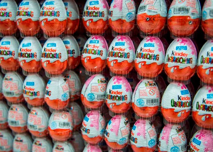 ¡Alerta! Brasil retira lote de chocolates Kinder por brote de salmonela