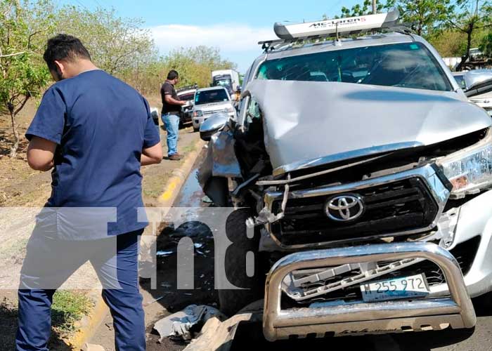 Accidente de tránsito en Carretera Nueva a León, Managua, Nicaragua