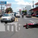 Choque en el sector de Altamira, Managua