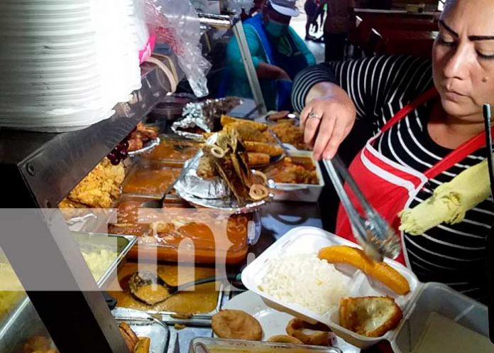 Diferentes platillos de Semana Santa en mercados de Managua