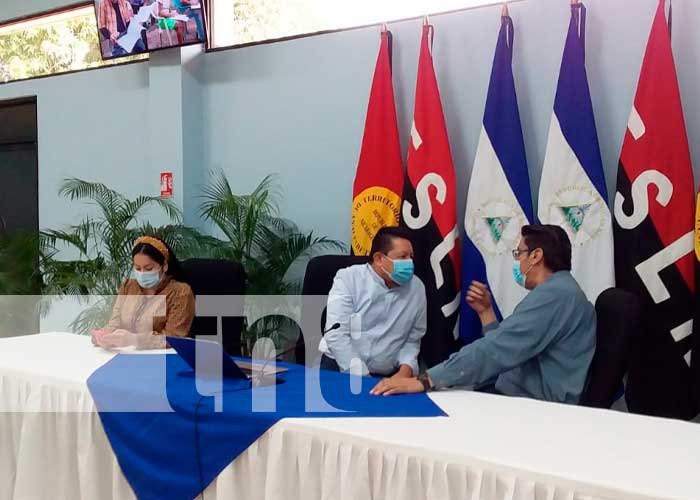 Conferencia de prensa con autoridades educativas de Nicaragua 