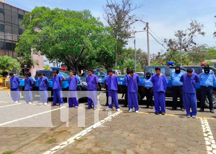 Detenciones de presuntos delincuentes en Nicaragua