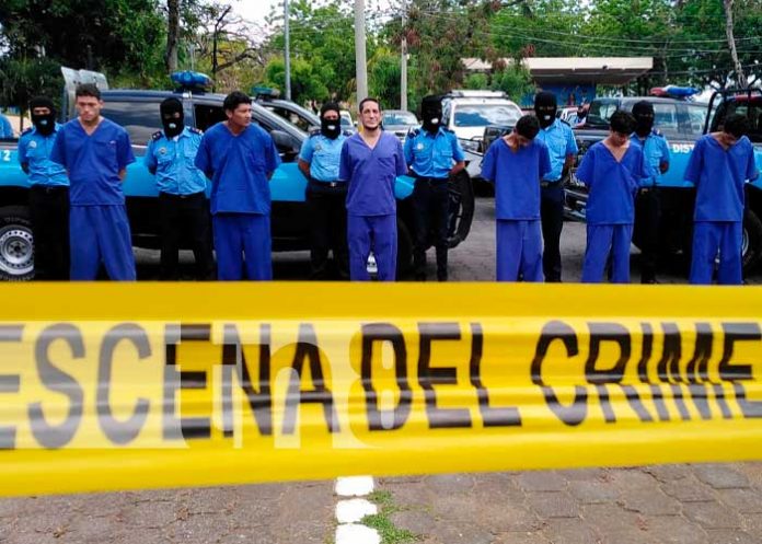 Detenciones a supuestos delincuentes en Nicaragua