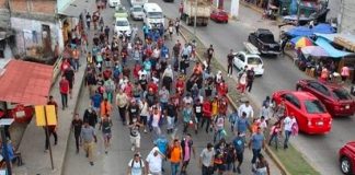 Autoridades disuelven nueva caravana de migrantes en el sureste de México