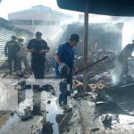 Autoridades controlan incendio en tramos del mercado en Jinotepe, Carazo