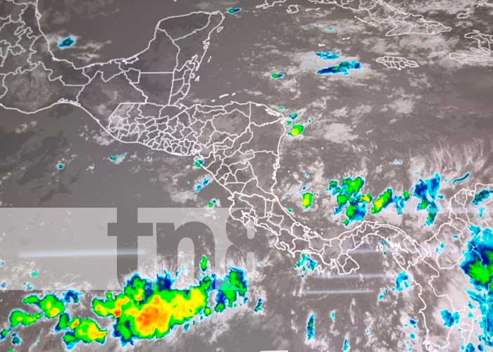 Imágenes sobre lluvias en Nicaragua que muestra el INETER