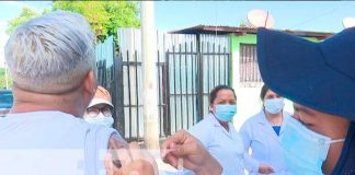 Jornada de vacunación en Villa Guadalupe, Managua