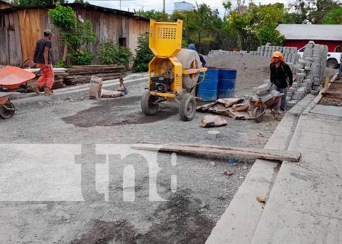 Obras de mejoramiento vial en calles de Matiguás, Matagalpa