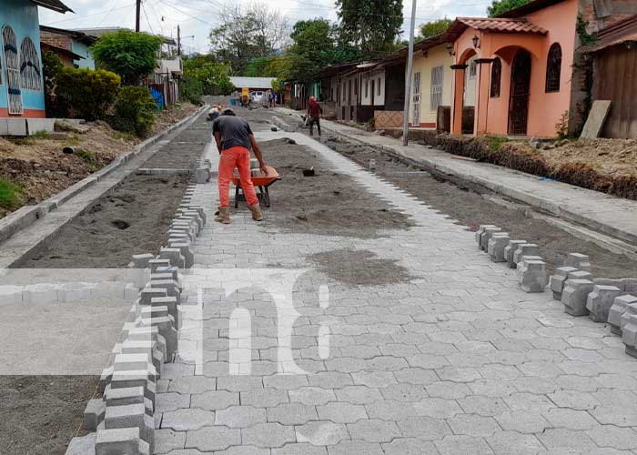 Obras de mejoramiento vial en calles de Matiguás, Matagalpa