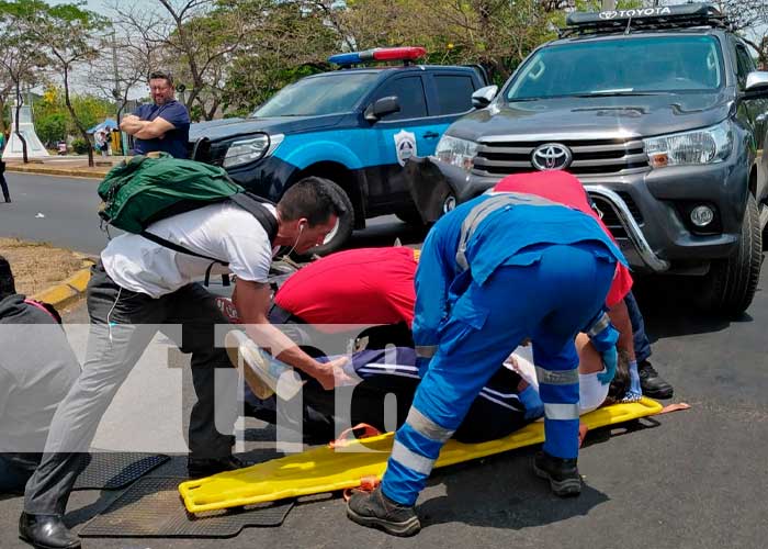  Escena de un accidente de tránsito en Nicaragua