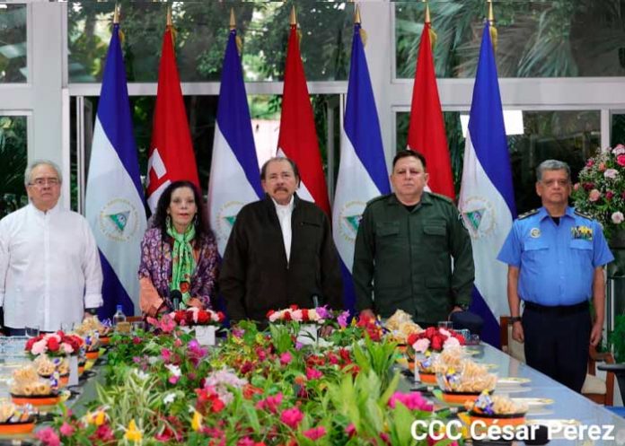 Presidente de Nicaragua, Daniel Ortega, se dirige al pueblo tras el triunfo en la CIJ